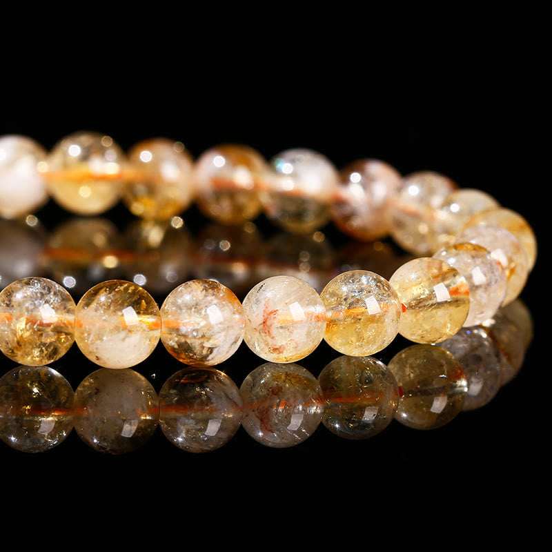 Wear FengShui Natural Citrine Amethyst Prosperity Bracelet