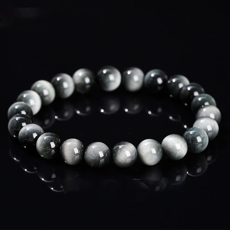 Wear FengShui Natural Eagle's Eye Stone Courage Positive Bracelet