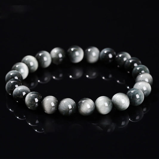 Wear FengShui Natural Eagle's Eye Stone Courage Positive Bracelet