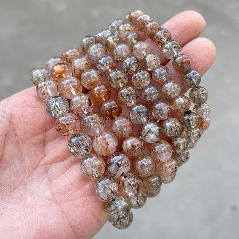 Wear FengShui Natural Super Seven Crystal Positive Growth Bracelet