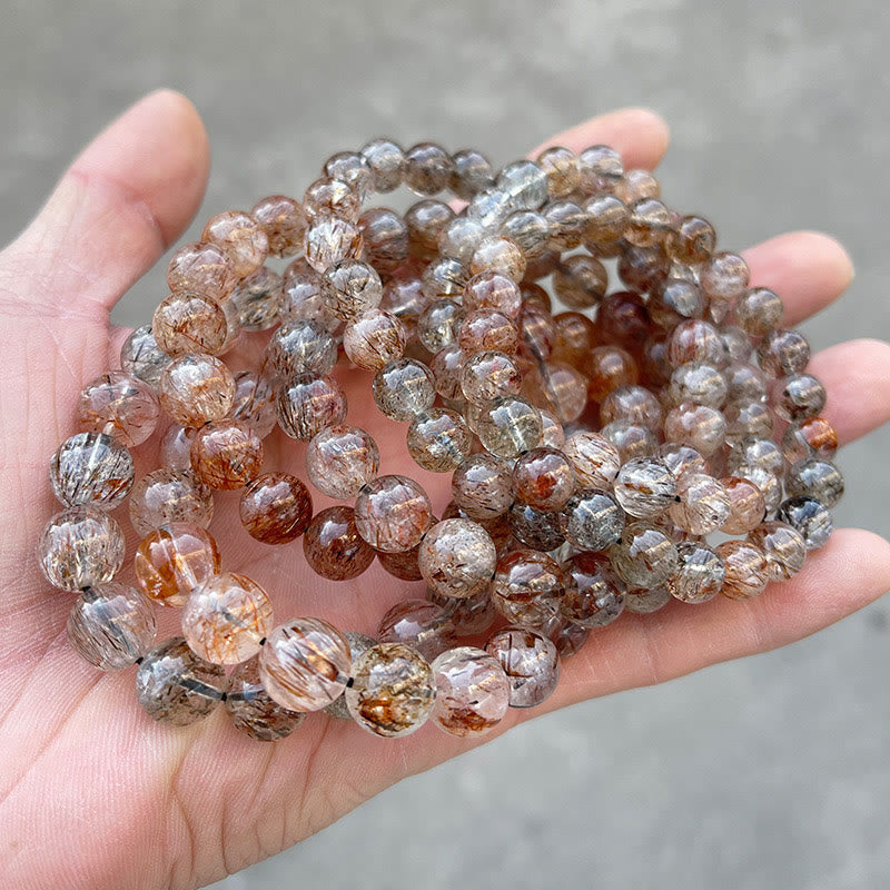Wear FengShui Natural Super Seven Crystal Positive Growth Bracelet