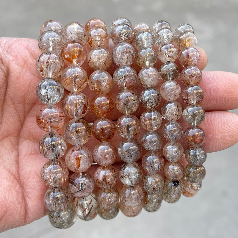 Wear FengShui Natural Super Seven Crystal Positive Growth Bracelet