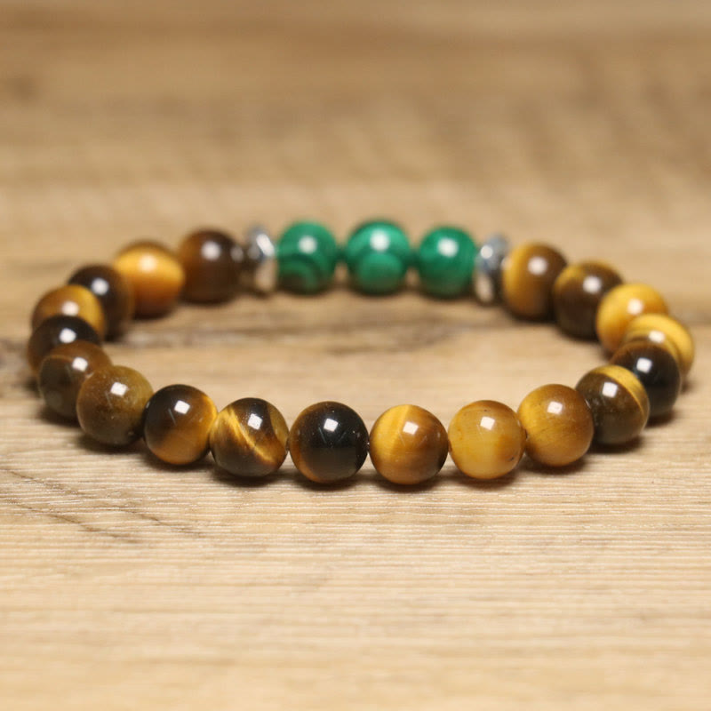 Wear FengShui Tiger Eye Green Tiger Eye Courage Bracelet
