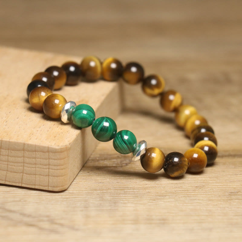 Wear FengShui Tiger Eye Green Tiger Eye Courage Bracelet