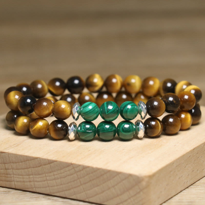 Wear FengShui Tiger Eye Green Tiger Eye Courage Bracelet