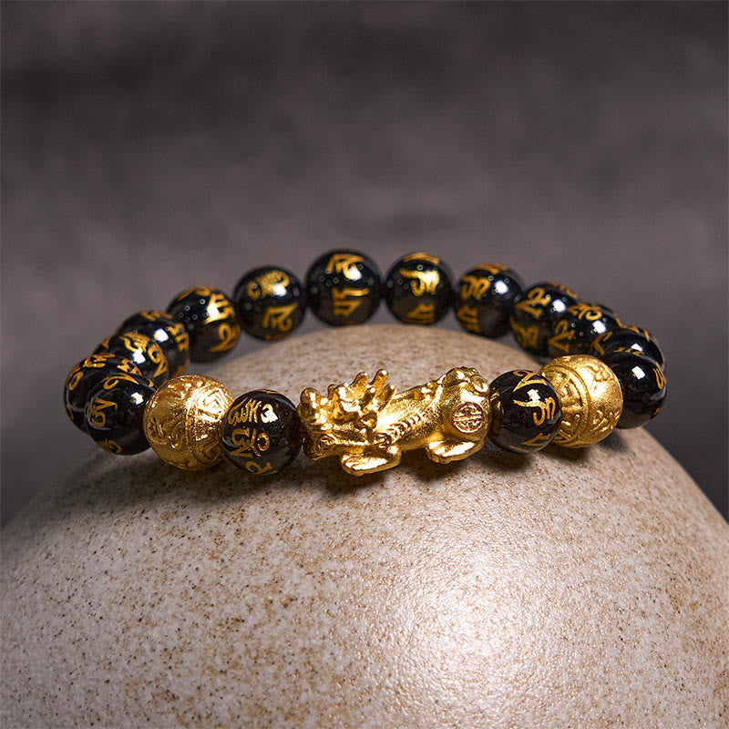 Wear FengShui FengShui PiXiu Obsidian Wealth Bracelet