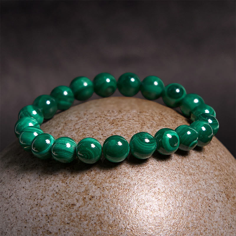 Wear FengShui Natural Malachite Protection Calmness Bracelet