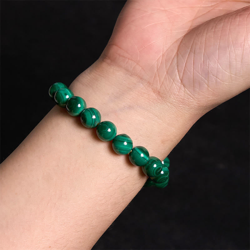 Wear FengShui Natural Malachite Protection Calmness Bracelet