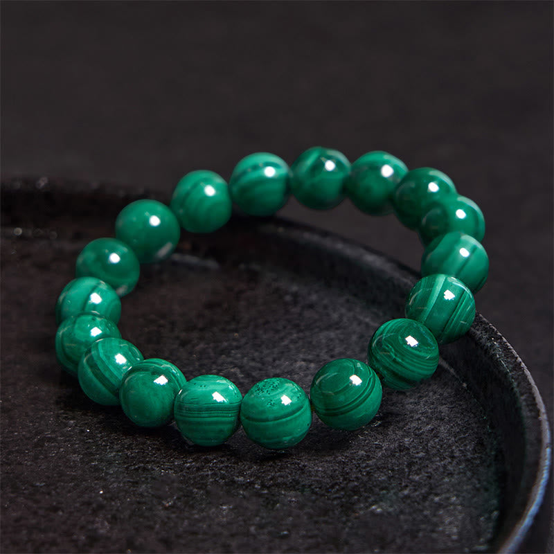 Wear FengShui Natural Malachite Protection Calmness Bracelet