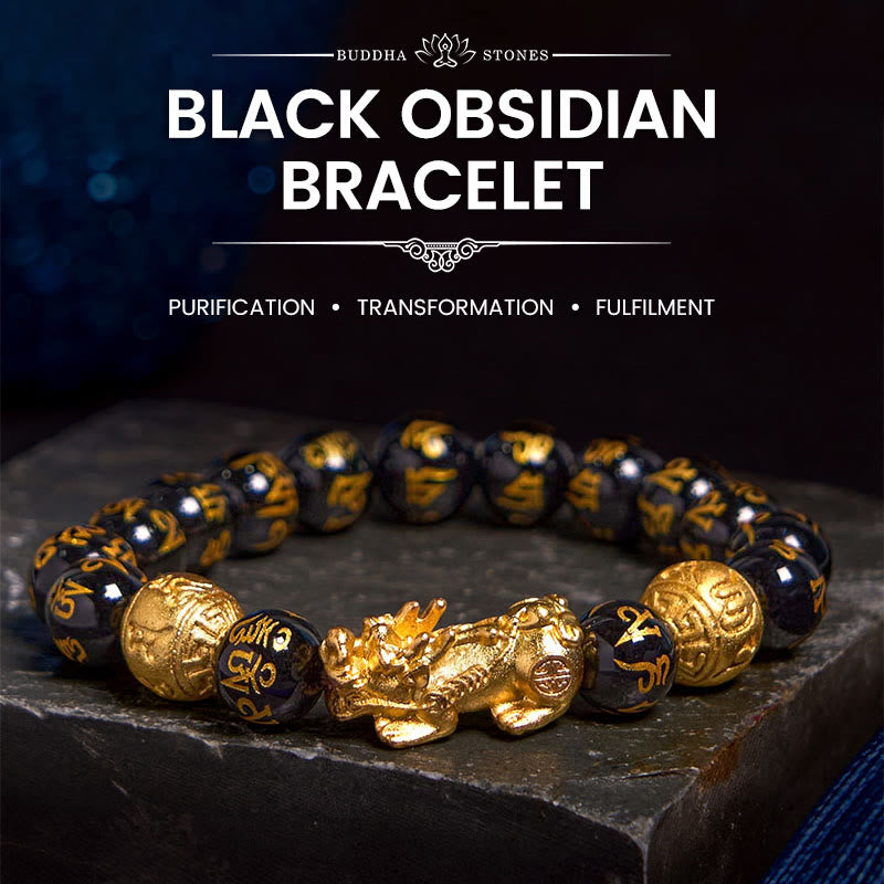 Wear FengShui FengShui PiXiu Obsidian Wealth Bracelet