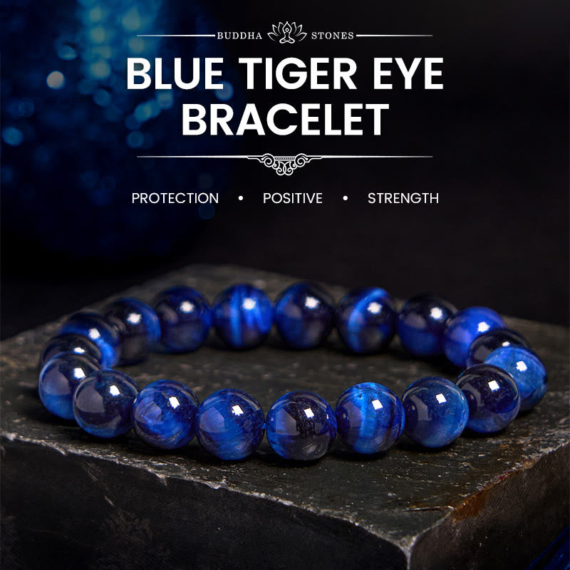 Wear FengShui Blue Tiger Eye Protection Bracelet