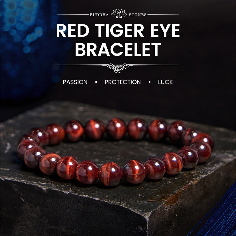Wear FengShui Natural Tiger Eye Healing Bead Bracelet