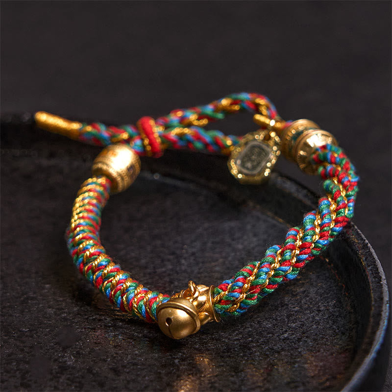 Wear FengShui Tibetan Om Mani Padme Hum Carved Zakiram Goddess of Wealth Charm Amulet Bracelet