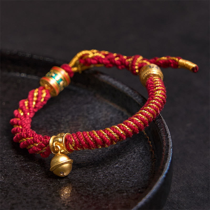 Wear FengShui Tibetan Om Mani Padme Hum Carved Zakiram Goddess of Wealth Charm Amulet Bracelet