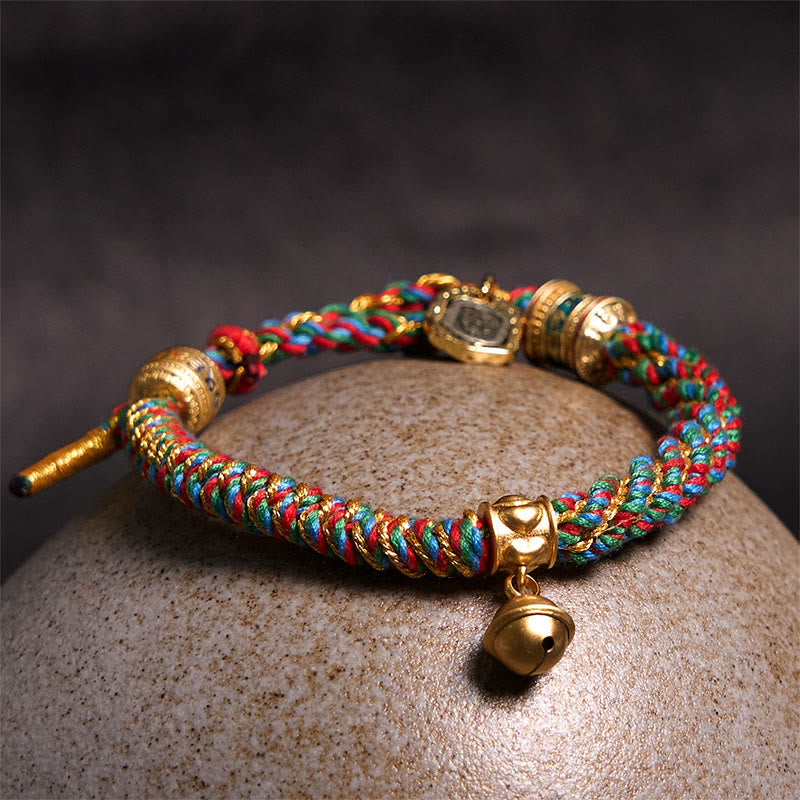 Wear FengShui Tibetan Om Mani Padme Hum Carved Zakiram Goddess of Wealth Charm Amulet Bracelet