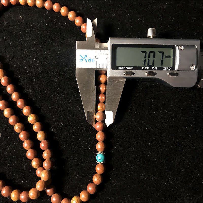 Wear FengShui 108 Mala Beads Bian Stone Healing Bracelet