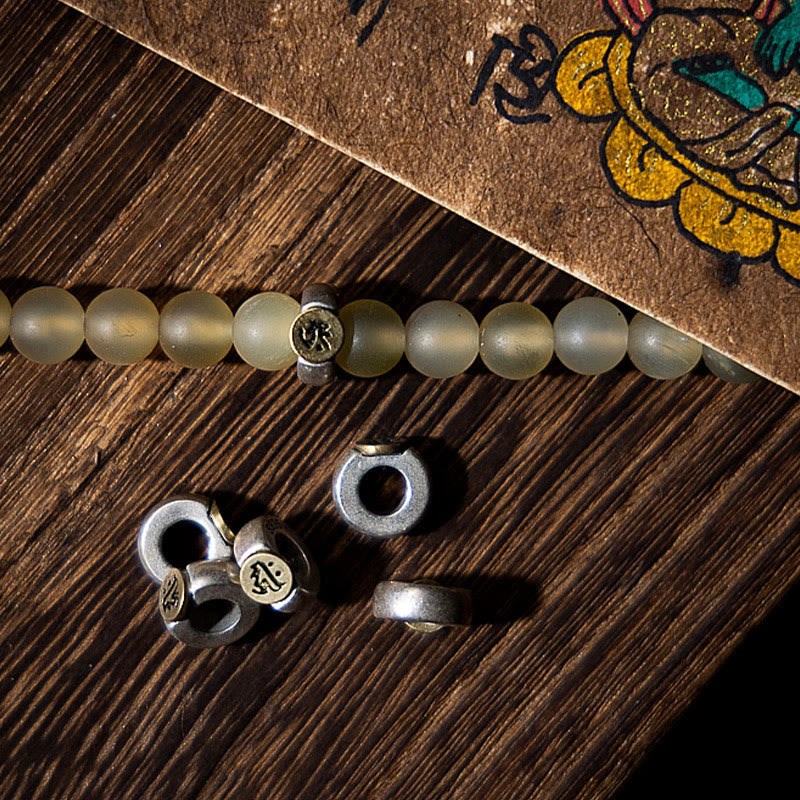 Wear FengShui Tibet 108 Mala Beads Chinese Zodiac Natal Buddha Natural Sheep Horn Wealth Bracelet