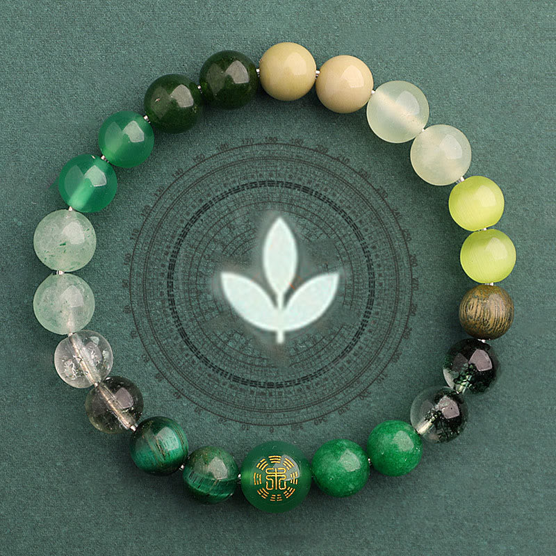 Wear FengShui Five Elements Various Agate Balance Luck Bracelet