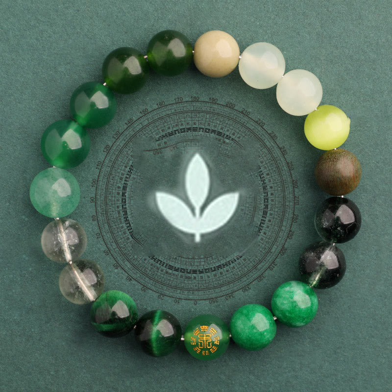 Wear FengShui Five Elements Various Agate Balance Luck Bracelet