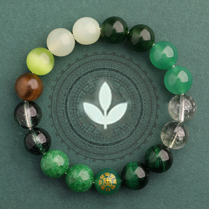 Wear FengShui Five Elements Various Agate Balance Luck Bracelet