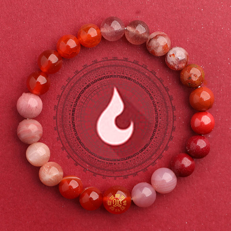 Wear FengShui Five Elements Various Agate Balance Luck Bracelet