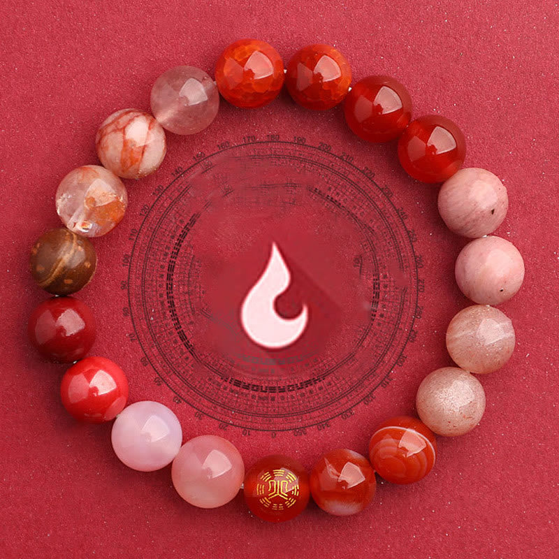 Wear FengShui Five Elements Various Agate Balance Luck Bracelet