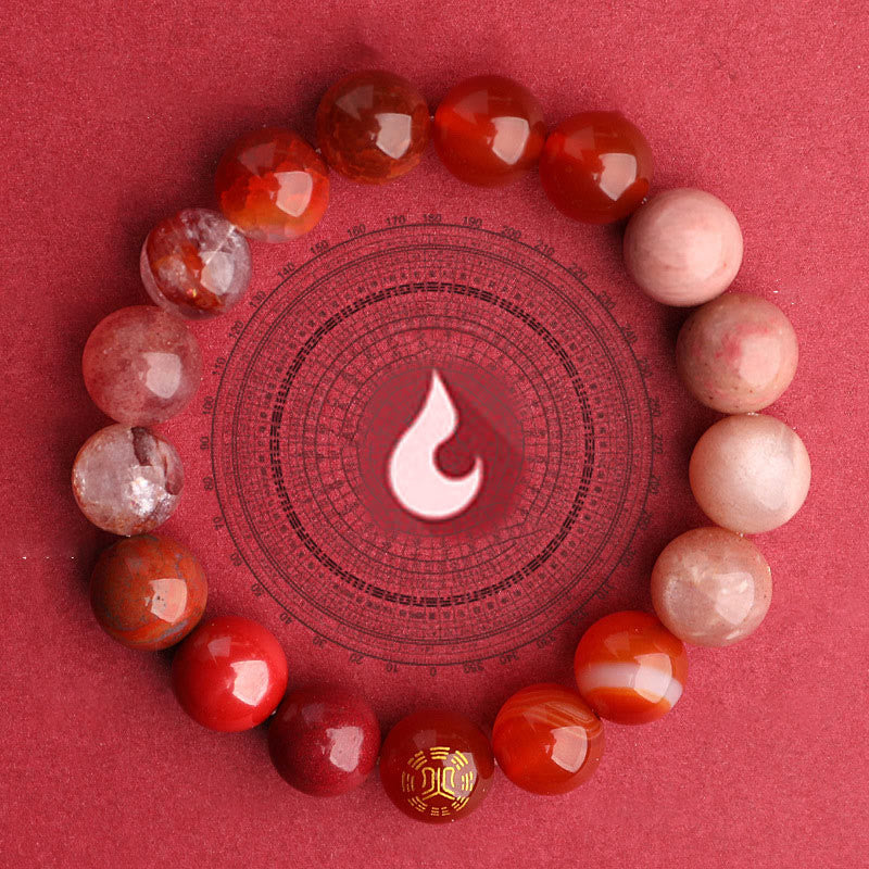 Wear FengShui Five Elements Various Agate Balance Luck Bracelet