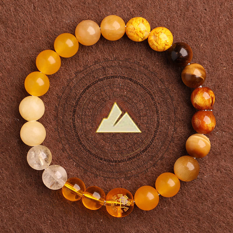 Wear FengShui Five Elements Various Agate Balance Luck Bracelet