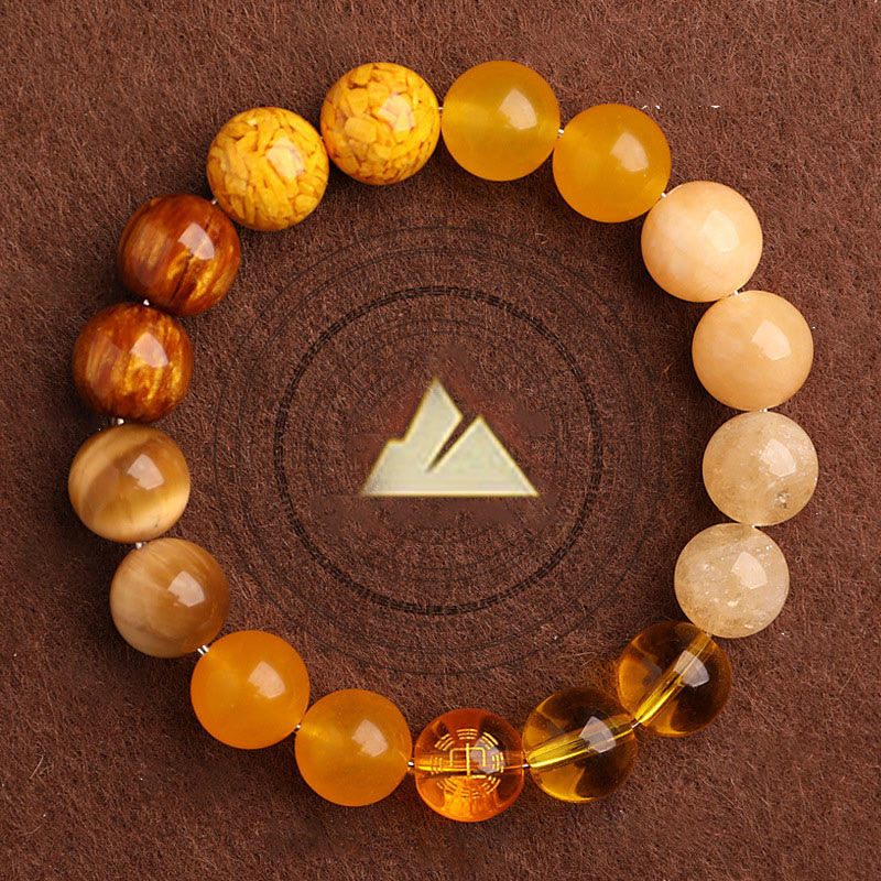 Wear FengShui Five Elements Various Agate Balance Luck Bracelet