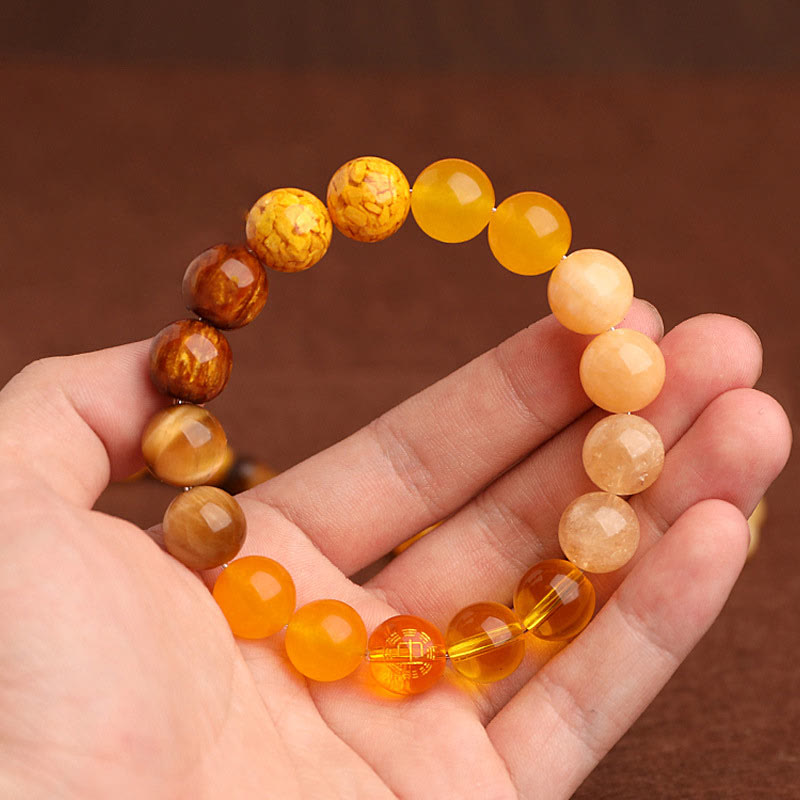 Wear FengShui Five Elements Various Agate Balance Luck Bracelet