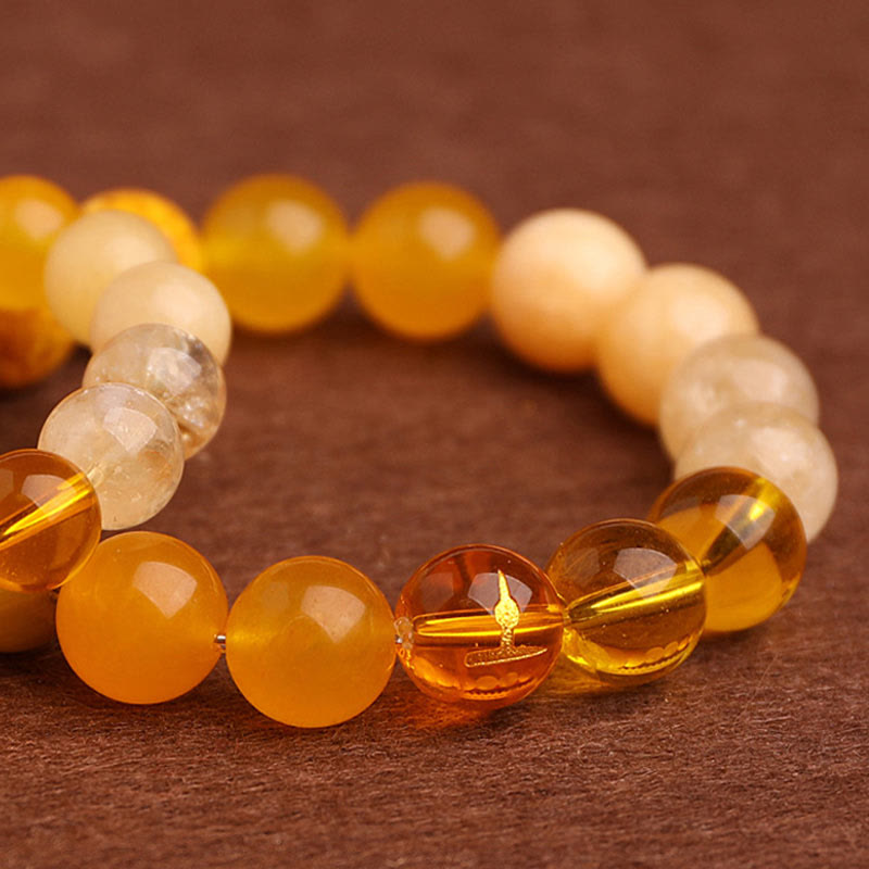 Wear FengShui Five Elements Various Agate Balance Luck Bracelet