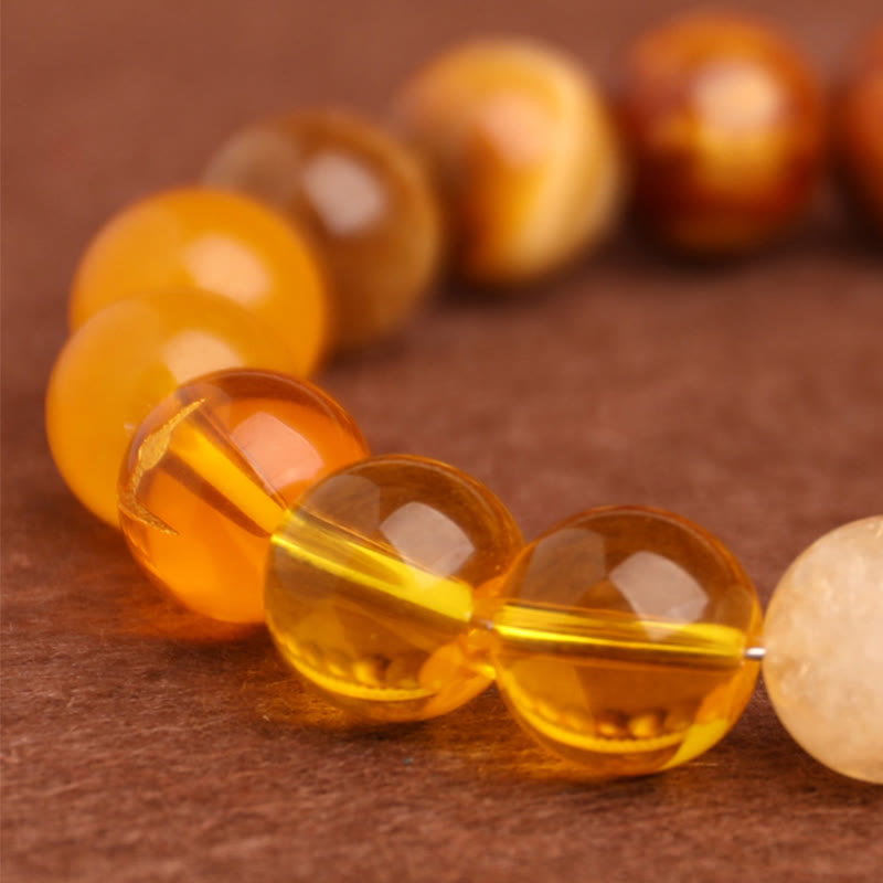 Wear FengShui Five Elements Various Agate Balance Luck Bracelet