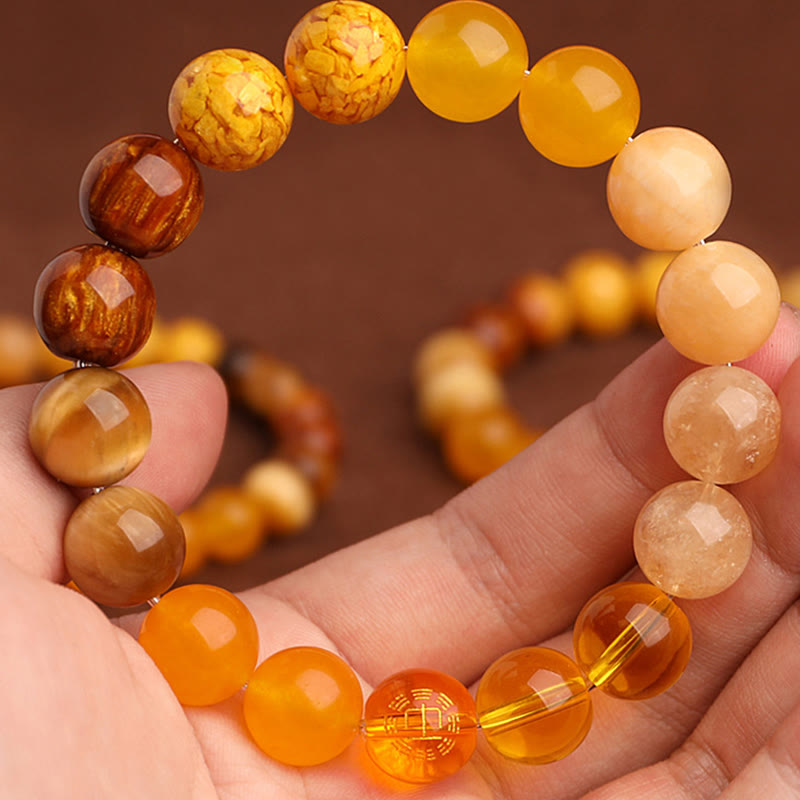 Wear FengShui Five Elements Various Agate Balance Luck Bracelet
