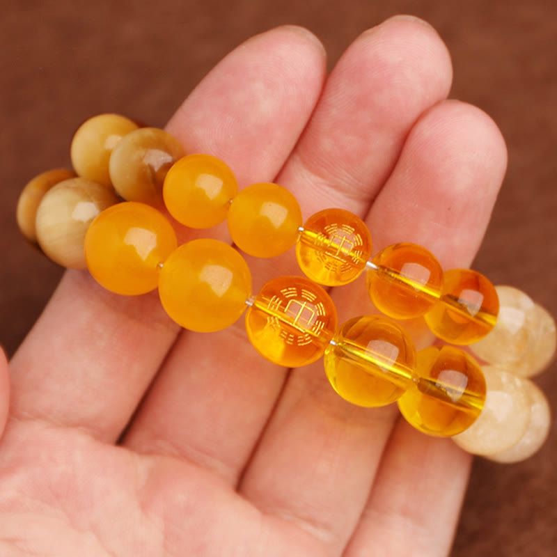 Wear FengShui Five Elements Various Agate Balance Luck Bracelet