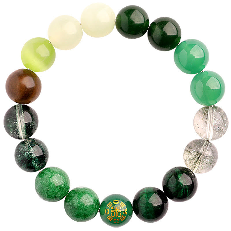 Wear FengShui Five Elements Various Agate Balance Luck Bracelet