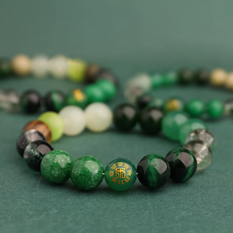 Wear FengShui Five Elements Various Agate Balance Luck Bracelet