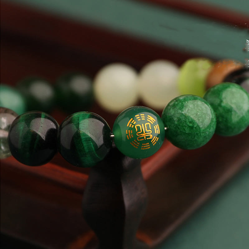 Wear FengShui Five Elements Various Agate Balance Luck Bracelet
