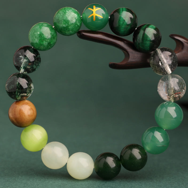 Wear FengShui Five Elements Various Agate Balance Luck Bracelet