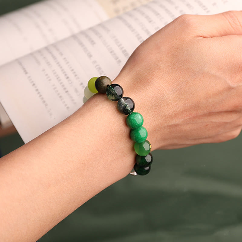 Wear FengShui Five Elements Various Agate Balance Luck Bracelet