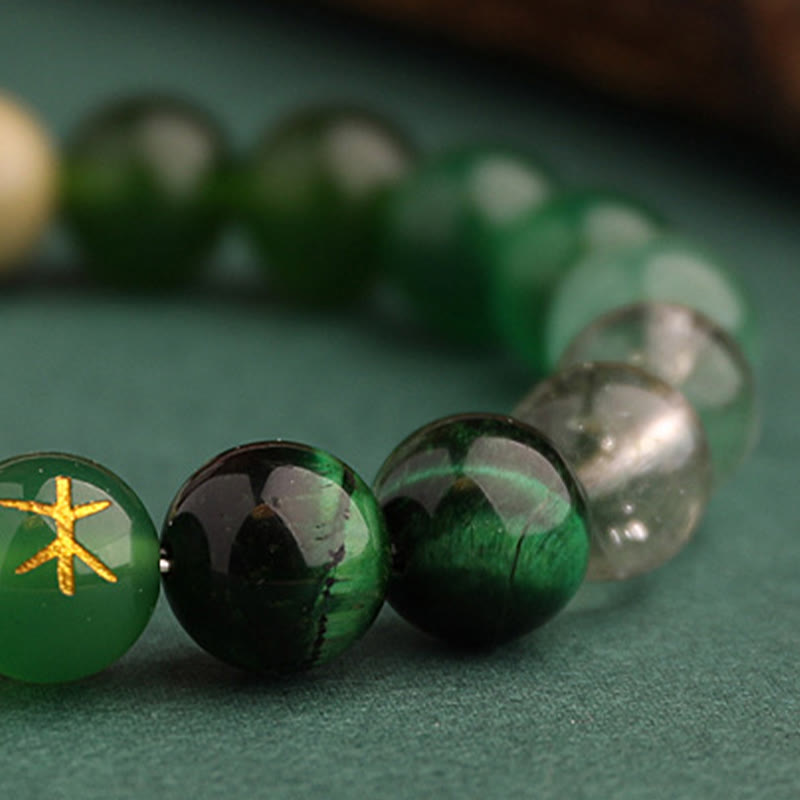 Wear FengShui Five Elements Various Agate Balance Luck Bracelet
