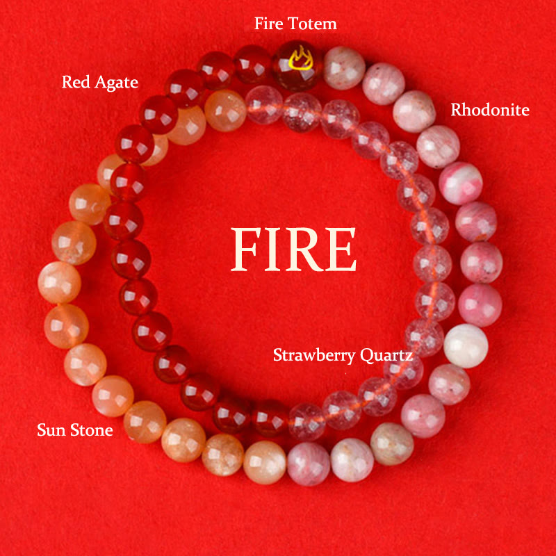 Wear FengShui Five Elements Various Agate Crystal Chalcedony White Crystal White Agate Luck Bracelet
