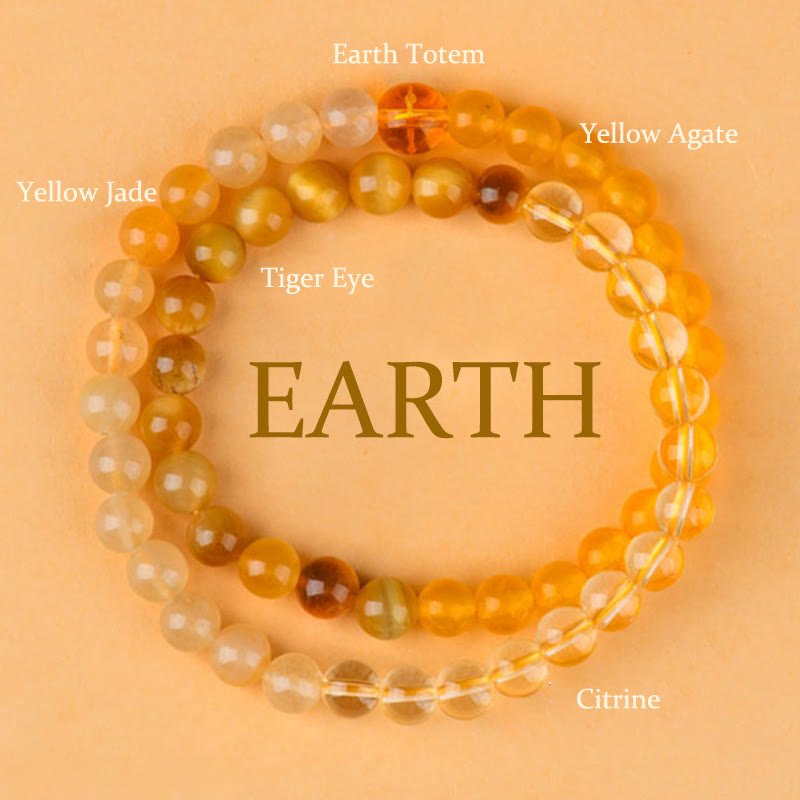 Wear FengShui Five Elements Various Agate Crystal Chalcedony White Crystal White Agate Luck Bracelet