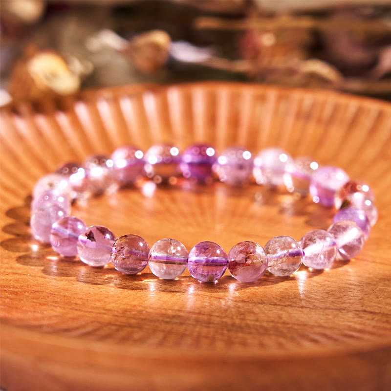 Wear FengShui Natural Purple Phantom Love Wisdom Bracelet