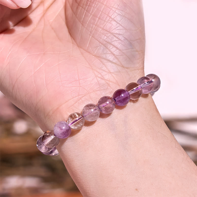 Wear FengShui Natural Purple Phantom Love Wisdom Bracelet
