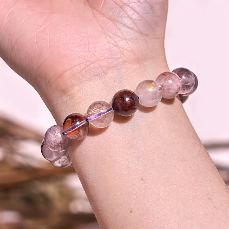 Wear FengShui Natural Purple Phantom Love Wisdom Bracelet