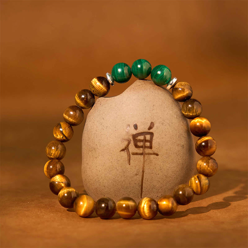 Wear FengShui Tiger Eye Green Tiger Eye Courage Bracelet