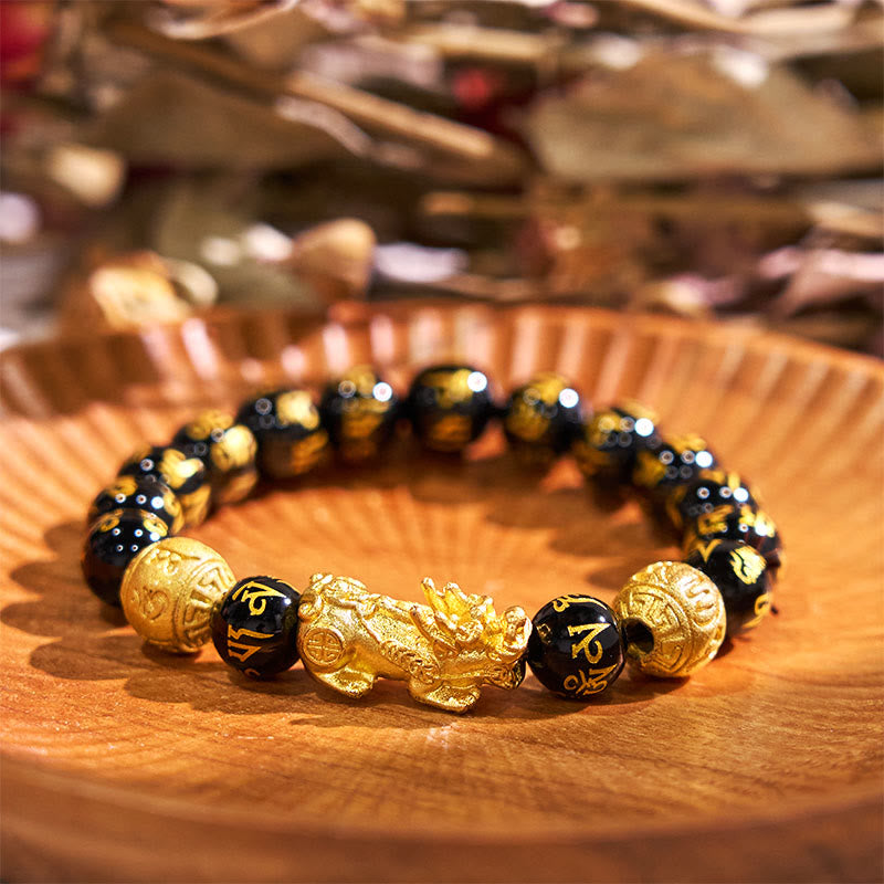 Wear FengShui FengShui PiXiu Obsidian Wealth Bracelet