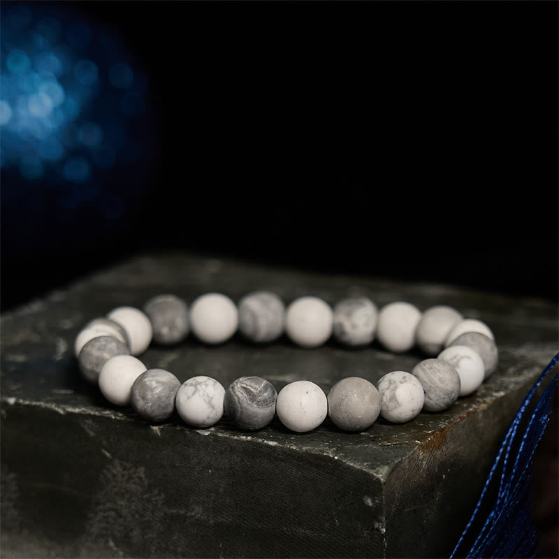 Wear FengShui Picasso Jasper White Turquoise Courage Bracelet