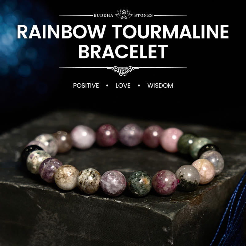 Wear FengShui Rainbow Tourmaline Positive Bracelet
