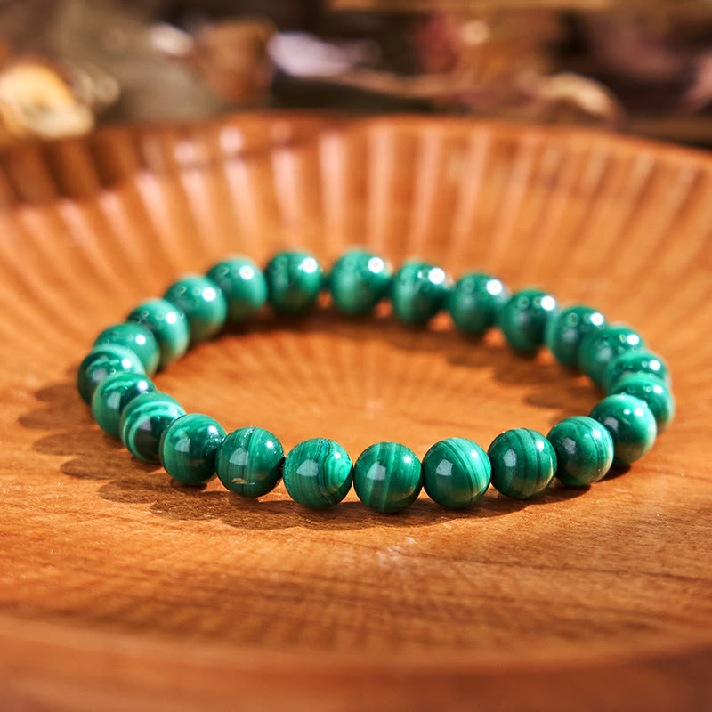 Wear FengShui Natural Malachite Protection Calmness Bracelet